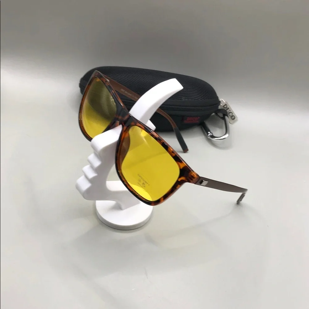 Duco  Driving Sunglasses DC3029 Tortoise Frame Yellow Lens 60-12-142 UNISEX